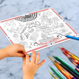 US 250th Anniversary Kids Color Me Patriot Party ノートパッド