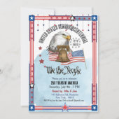 US 250th Anniversary Liberty Bell Eagle Invitation 招待状 (正面)