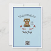 US 250th Anniversary Liberty Bell Eagle Invitation 招待状 (裏面)