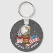 US 250th Anniversary Patriotic Eagle Keychain キーホルダー (裏面)