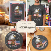 US 250th Anniversary Patriotic Eagle Keychain キーホルダー