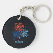 US 250th Anniversary Patriotic Gnome キーホルダー (裏面)