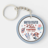 US 250th Anniversary Patriotic Gnome キーホルダー (正面)