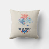 US 250th Anniversary Patriotic Gnome Throw Pillow クッション (裏面)