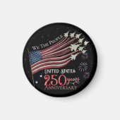 US 250th Anniversary We the People Liberty Round マグネット (正面)
