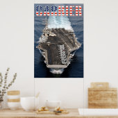 US AIRCRAFT CARRIER – CVN-76 ポスター (キッチン)