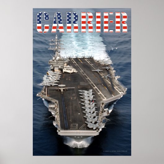 US AIRCRAFT CARRIER – CVN-76 ポスター (正面)