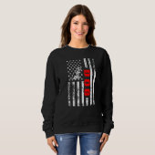 US American Flag Dog Sports Patriotic Dog Lover Pr スウェットシャツ (正面フル)
