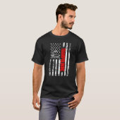 US American Flag Gymnastics Sports Patriotic Tramp Tシャツ (正面フル)