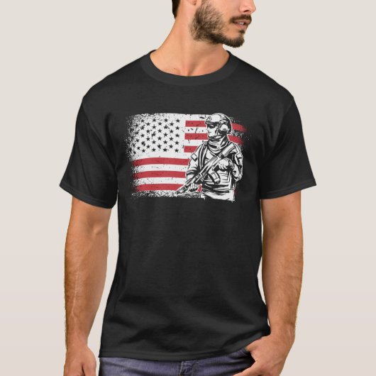 US American Flag Tシャツ (正面)