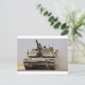 US_Army_M1A1_Abrams_main_battle_tank ポストカード (スタンド正面)