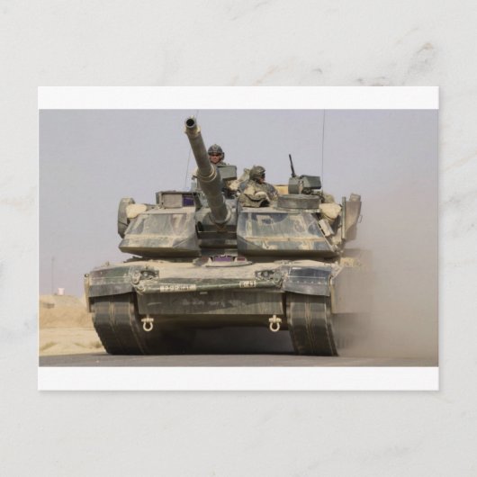 US_Army_M1A1_Abrams_main_battle_tank ポストカード (正面)
