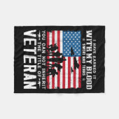 Us Army Veteran You Can Not Inherit The Title Of V フリースブランケット (正面(横))