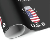 US Bおもしろい州プ統一されたンダークBG ラッピングペーパー (ロールコーナー)