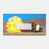 US BATTLE TANK - M1エイブラムス デスクマット (キーボード&マウス)