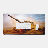 US BATTLE TANK - M1エイブラムス デスクマット (キーボード&マウス)