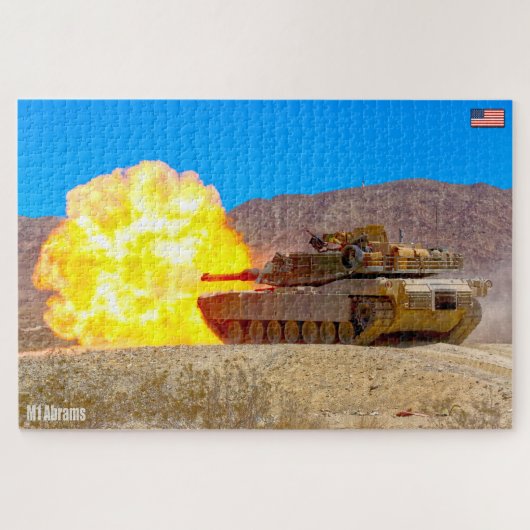 US BATTLE TANK - M1 ABRAMS （20x30インチ） ジグソーパズル (横)