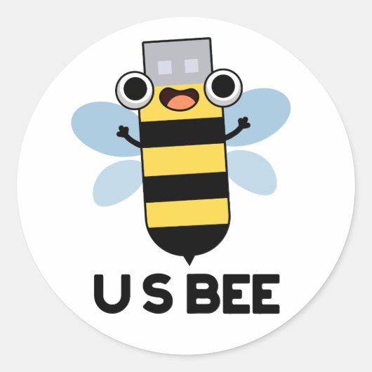 US Bee USBテクニカおもしろいルパン ラウンドシール (正面)