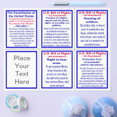 US Bill of Rights Pocketパンフレットテンプレート チラシ (シングル)