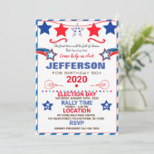 US BIRTHDAY BOY ELECTION BIRTHDAY INVITATION 招待状 (スタンド正面)