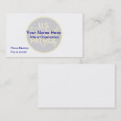 US Boarder Patrol Business Card 名刺 (正面/裏面)