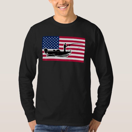 US Boat Fishing Tシャツ (正面)