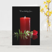 Us Candleのカップルからの悔やみや弔慰の哀悼の意 カード (黄色い花)