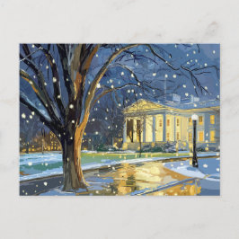 US Capitol Hill Christmas Postcard ポストカード