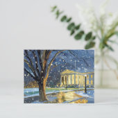 US Capitol Hill Christmas Postcard  ポストカード (スタンド正面)