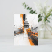 US Capitol Washington DC Cityscape Card ポストカード (スタンド正面)