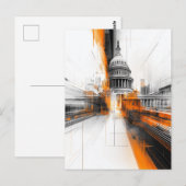 US Capitol Washington DC Cityscape Card ポストカード (正面/裏面)