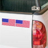 US CAR FLAG, Sticker バンパーステッカー (トラック上)