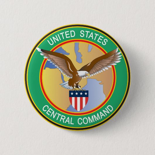 US CentralコマンドCENTCOM 缶バッジ (正面)