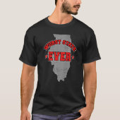 US Citizen Proud America Land Map Worst State Illi Tシャツ (正面)