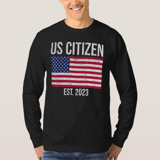 US Citizenship Decoration American New USA Citizen Tシャツ (正面)