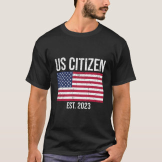 Us Citizenship Decoration American New Usa Citizen Tシャツ