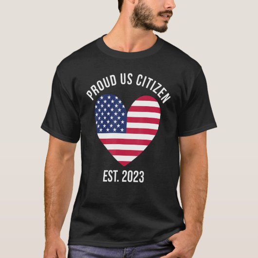 US Citizenship Decoration American New USA Citizen Tシャツ (正面)
