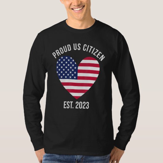 US Citizenship Decoration American New USA Citizen Tシャツ (正面)