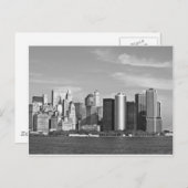 US Cityscape: New York Skyline #2 [グレースケール] ポストカード (正面/裏面)