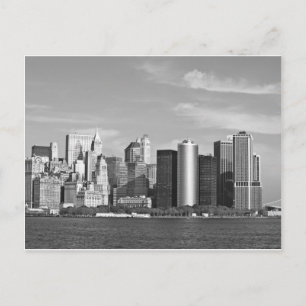 US Cityscape: New York Skyline #2 [グレースケール] ポストカード
