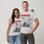 US COMBAT SQUAD COURSE COURTH – 硫黄島の戦い Tシャツ (ユニセックス)