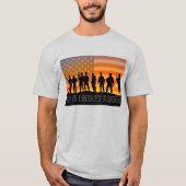 US COMBAT SQUAD COURSE COURTH – 硫黄島の戦い Tシャツ (正面)