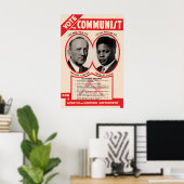 US Communist Party Election Poster, William Foster ポスター (ホームオフィス)