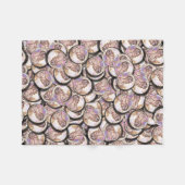 US Copper Pennies フリースブランケット (正面(横))