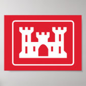 US Corps of Engineers DOD Military ポスター (正面)