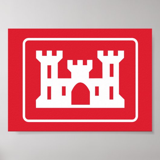 US Corps of Engineers DOD Military ポスター (正面)