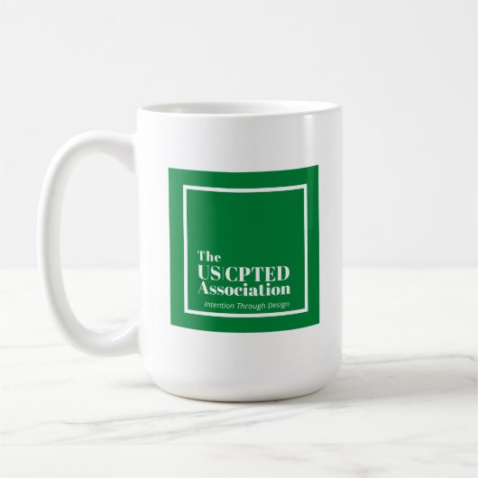 US CPTED Association Member 15 oz Coffee Mug コーヒーマグカップ (左)