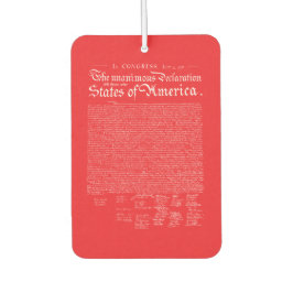 US Declaration of Independence カーエアーフレッシュナー