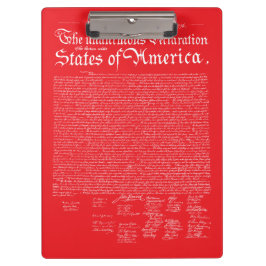 US Declaration of Independence クリップボード