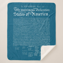 US Declaration of Independence シェルパブランケット